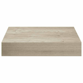 vidaXL Półki ścienne, 4 szt., kolor dębowy, 23 x 23,5 x 3,8 cm, MDF
