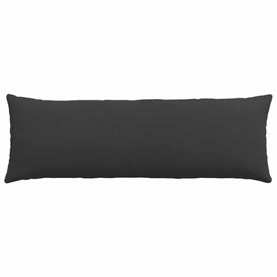 Poduszki na sofę 2 pcs Czarny 120 x 40 cm tkanina