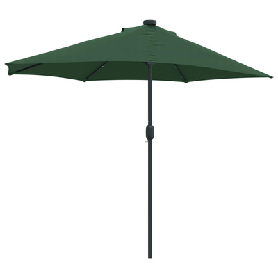 Parasolka ogrodowa Zielony 294 x 150 x 224 cm Poliester i Stal