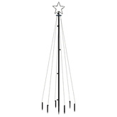 Choinka z kołkiem gruntowym, 108 ciepłych białych LED, 180 cm