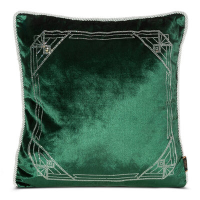 Poduszka Royal ciemnozielona 45x45