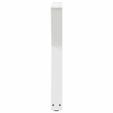 Nogi do stołu jadalnego 2 szt. Białe 60x(72-73,3) cm Stal