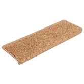Maty na schody 10 szt. 65x21x4 cm Beżowe, prostokątne krawędzie