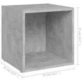 vidaXL Szafka pod TV, szarość betonu, 37x35x37 cm, płyta wiórowa