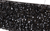 Designerska Lampa Wisząca czarna Swarovski Adani AD218