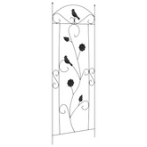 Ogrodzenie Ogrodowe 3 pcs Czarny 110 x 40 cm Stal
