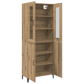 Highboard 2 szt. Dąb rzemieślniczy 69,5 x 34 x 180 cm