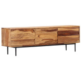 vidaXL Szafka pod TV, 140x30x45 cm, lite drewno sheesham