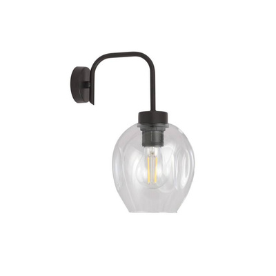 Kinkiet LUKKA K1 BLACK/TRANSPARENT