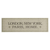 vidaXL Dywanik kuchenny, nazwy miast i napis Home, 45x150 cm, aksamit