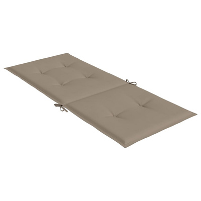 Poduszki na krzesła ogrodowe, 6 szt., taupe, 120x50x3 cm