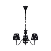 Żyrandol czarny lampa wisząca 3xE14 Batley Ledea 50203105