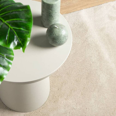 vidaXL Dywan OVIEDO z krótkim włosiem, beżowy, 160x230 cm