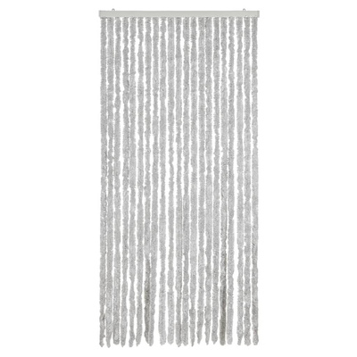 Zasłona przeciwko owadom, szara, 90x220 cm, szenil