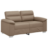 2-osobowa sofa Cappuccino 160x81x84 cm ze skóry ekologicznej