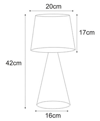 Lampka stołowa K-4642 z serii SOUL BLACK KAJA