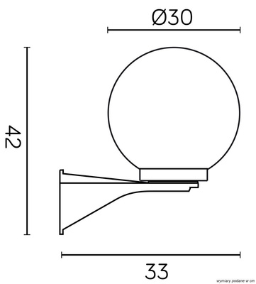 Kinkiet zewnętrzny K 3012/1/KD 300