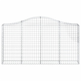 Kosze gabionowe, 30 szt, 200x30x100/120cm, galwanizowane żelazo