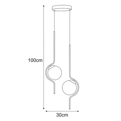 Lampa wisząca K-5337 z serii VELA