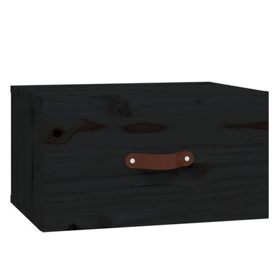 vidaXL Szafki nocne, wiszące, 2 szt., 40x29,5x22 cm, czarne