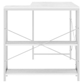 vidaXL Biurko komputerowe, białe 110x72x70 cm, materiał drewnopochodny