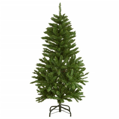 vidaXL Sztuczna choinka na zawiasach, 150 lampek LED i bombki, 150 cm wariant 5