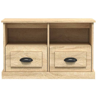 vidaXL Szafka pod TV, dąb sonoma, 80x35x50 cm, materiał drewnopochodny