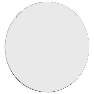 vidaXL Lustro ścienne, srebrne, Ø 60 cm, okrągłe