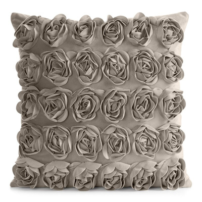 Poszewka Roses beżowa 45x45