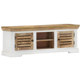 vidaXL Szafka pod TV, 110x30x40 cm, lite drewno mango
