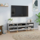 vidaXL Szafka pod TV, szary dąb sonoma, 150x30x44,5 cm wariant 7