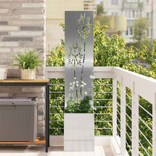 Ekran zapewniający prywatność w ogrodzie Srebrny 32 x 150 cm