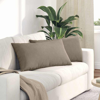Poduszki na sofę 2 pcs Ciemnoszary 80 x 40 cm tkanina