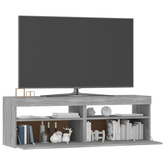 Szafka pod TV z LED, szary dąb sonoma, 120x35x40 cm vidaXL