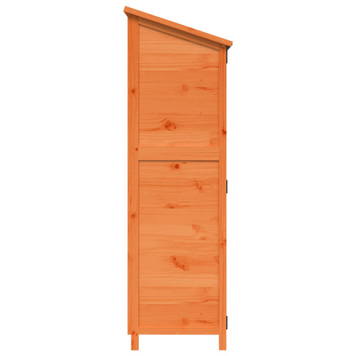 Shed ogrodowy brązowy 59,5 x 56 x 176,5 cm Drewno Świerkowe