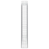 Kosze gabionowe, 4 szt, 200x30x200/220 cm, galwanizowane żelazo