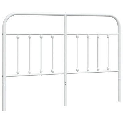 Metalowe wymienne wezgłowie, białe, 135 cm