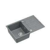 MORGAN 111 GraniteQ zlewozmywak silver stone z syfonem Push To Open 1-komorowy z/o/ elementy stal szlachetna