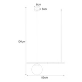 Lampa wisząca K-4950 z serii TAMBO