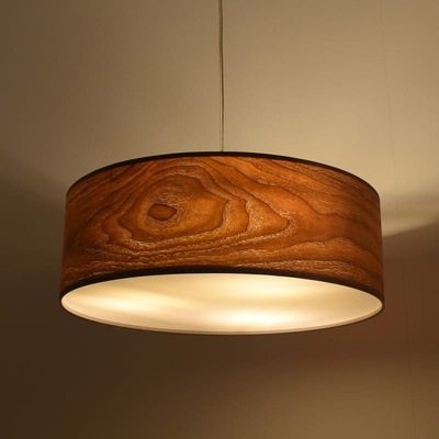 Lampa Wisząca Drewniana ?45cm 3XE27 Abruzzo Bosco