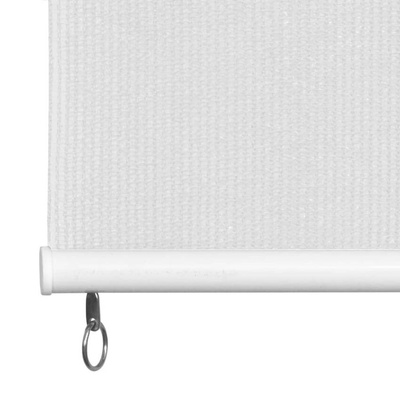 vidaXL Roleta zewnętrzna, biała, 60x140 cm, HDPE
