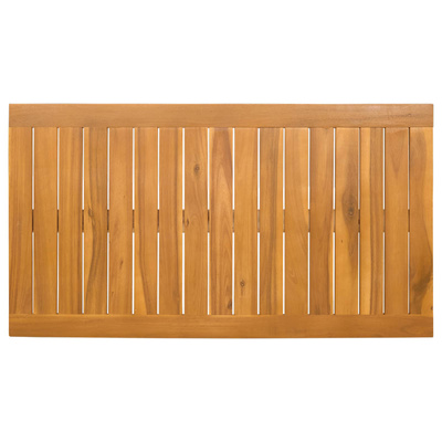 Mata do kąpieli Gładki brązowy 100 x 55 cm Lite Drewno Akacji
