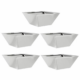Doniczka ogrodowa 5 pcs Srebrny 35 x 35 x 15 cm