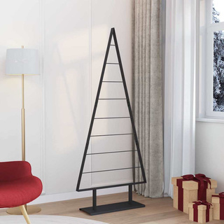 Metalowa choinka świąteczna z podstawą Czarny 180 cm Stal