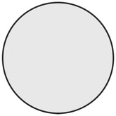 vidaXL Lustro ścienne, czarne, Ø 50 cm, okrągłe
