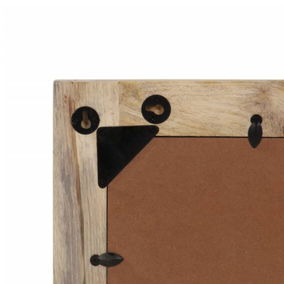 vidaXL Lustro łazienkowe, 50x70x2,5 cm, lite drewno mango i szkło model standard