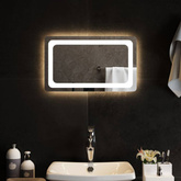 vidaXL Lustro łazienkowe z LED, 50x30 cm model standard