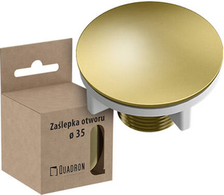 Zaślepka do otworu pod baterię/dozownik PVD ZŁOTY Ø 44 mm