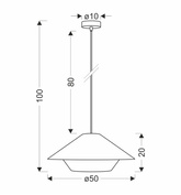 Lampa wisząca z abażurem Africa czarna do jadalni E27 1-punktowa