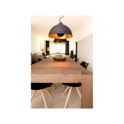 Lampa Wisząca Retro Loft Czarno Złota 40cm E27 Abruzzo Geo